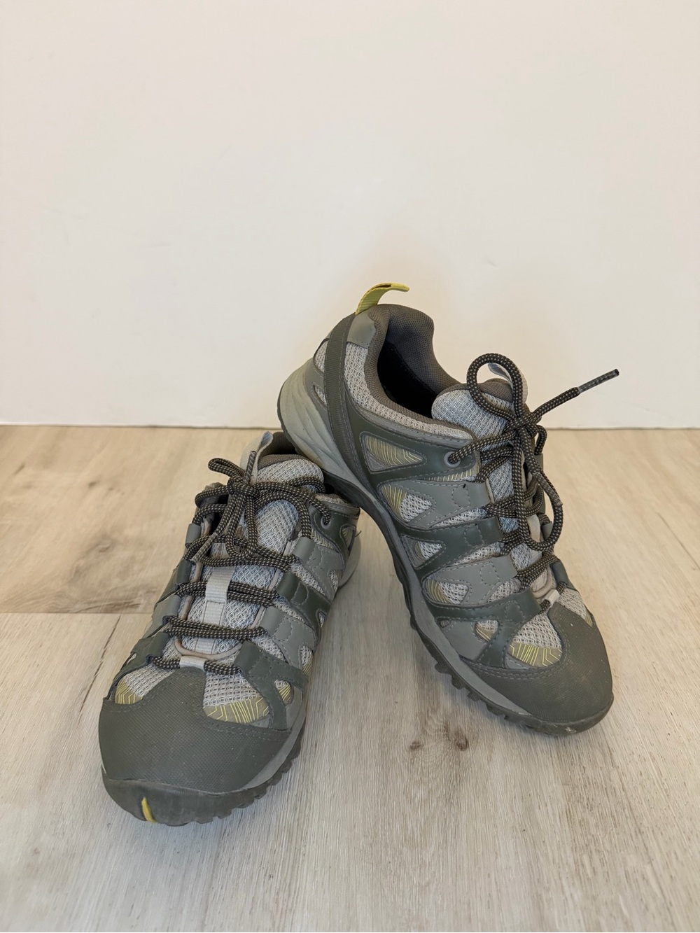 Merrell Men's Gray and Yellow Trail Running Shoes